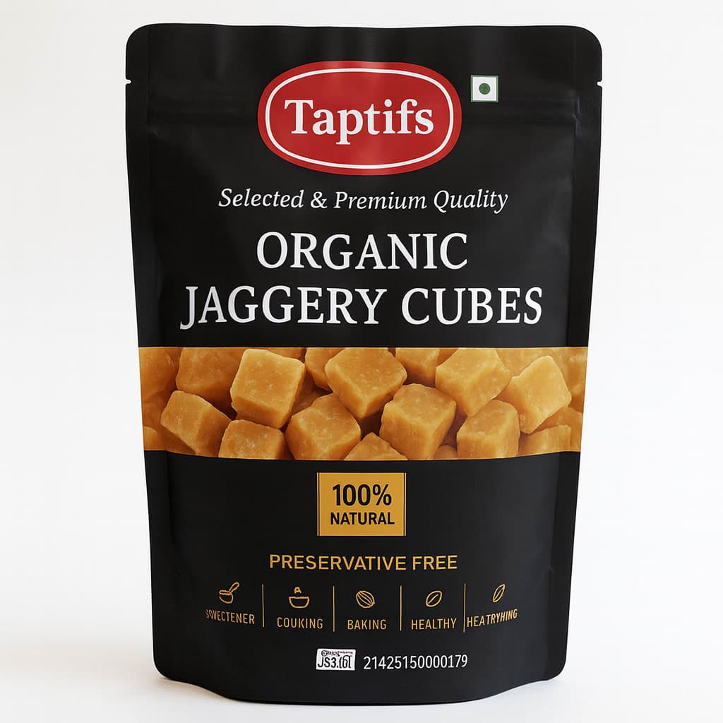 Taptifs Pure Organic Jaggery Cubes | Chemical Free Desi Gud