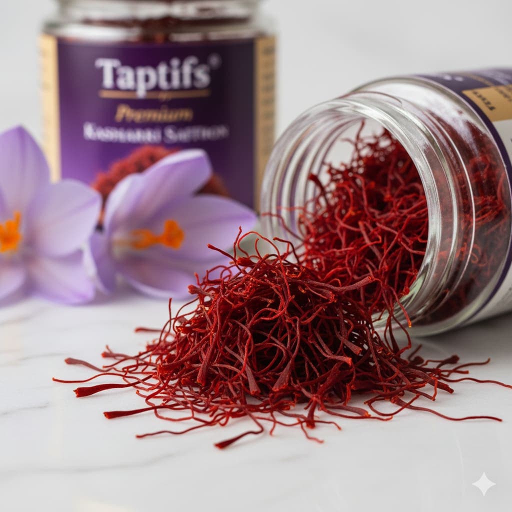 Taptifs Pure Kashmiri Kesar (Saffron) Threads | Premium | 1g